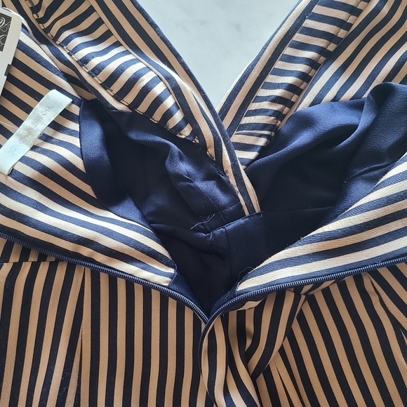 Jonathan Simkhai Wrap-Effect Jumpsuit, Size 6, Blue | Khaki, NWT - Picture 13 of 16